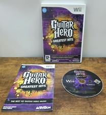 Wii Guitar Hero Greatest Hits Game Complete with Manual VGC 12+ Nintendo 