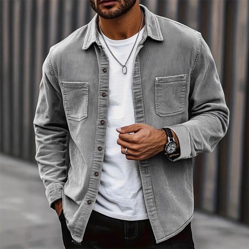 Mens corduroy jacket casual - jacket,