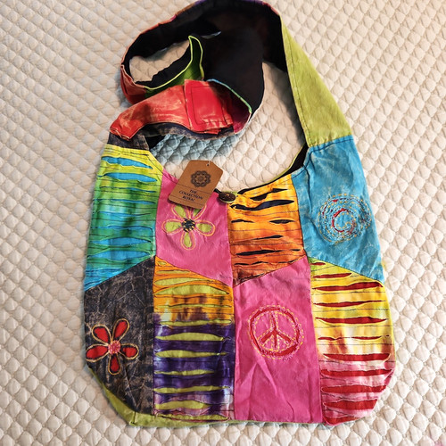 Crossbody hobo bag peace - peace, sign