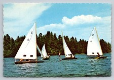 Vintage Sail Boats at Lake