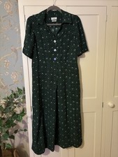 TOAST DOTTY GREEN DRESS NEW WITHOUT TAGS SIZE 14