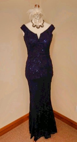 Quiz navy blue lace - quiz,