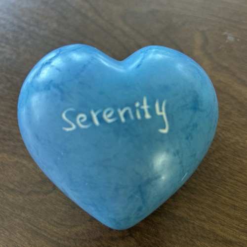 Paperweight soapstone heart - paperweight,