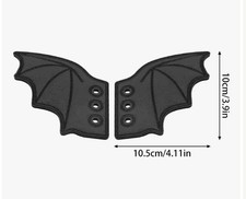 Bat Emo/goth Halloween Shoe Accessories