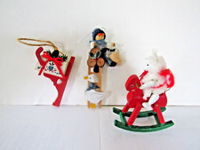 Wooden hand painted ornaments