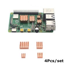 4Pcs Copper Heatsink Passive Cooling Pad Radiator fit for Raspberry Pi 4B 4