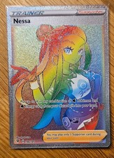 Nessa 196/185 Vivid Voltage Rainbow Rare Pokémon Card Mint Condition