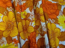 Pair Vintage 1970s Orange