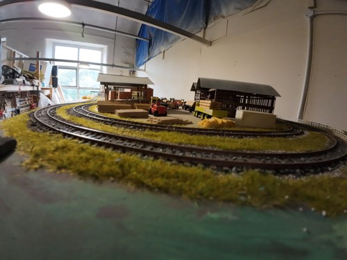 Scale model railway layout - oo,