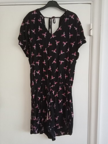 Ladies black playsuit with - ladies,