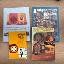 Lot of 4 radio guides - Classic Plastic Radios  Catalin John Sideli