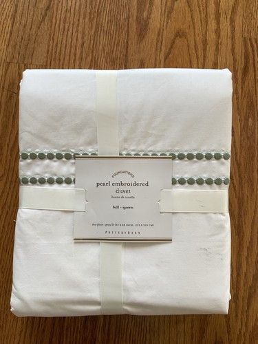 Pottery barn pearl embroidered - pearl,