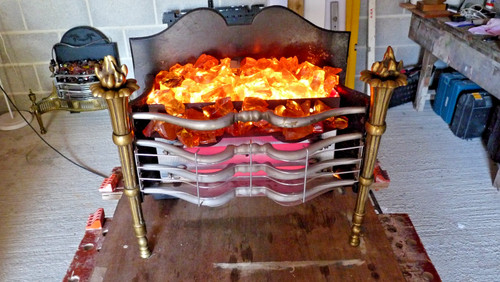 Electric bar fire - flame, effect