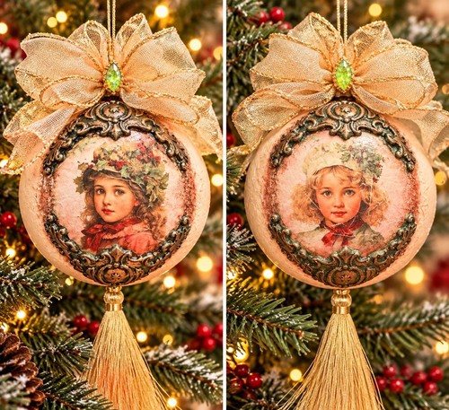 Victorian christmas ornaments - victorian,