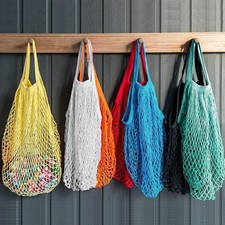 Reusable Mesh Net Turtle Bags Shopping Bag String Fruit Storage Handbag Tote