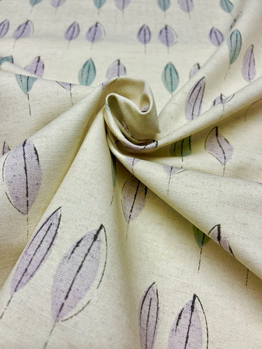 Leaf print cotton fabric - cotton,