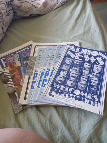 Portsmouth football programmes - football,