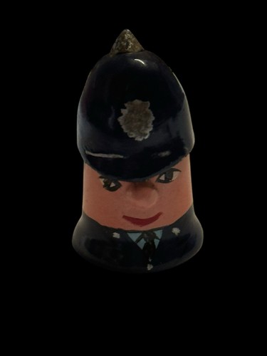 Vintage thimble policeman - thimble,