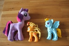 3My Little Pony 1TY Twilight Sparkle,2Plastic hair/mane AppleJack &Playdoh Rainb