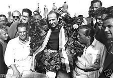 PHOTOGRAPH JUAN FANGIO MERCEDES W196 80TH BIRTHDAY F1 FOTO DUTCH GRAND PRIX 1955