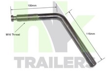 Knott KFG 27 Jockey Wheel Clamp Handle, Short, Trailers, Fits Ifor Williams 