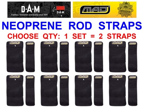Dam mad neoprene rod straps - dam,