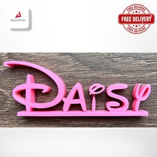 Disney Style Personalised Name Plate Stand Plaque Desk Office Desk Teacher Gift