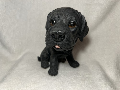 Black labrador dog ornament - black,