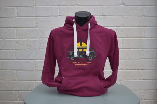 Unisex cranberry hoody - unisex, "sunset