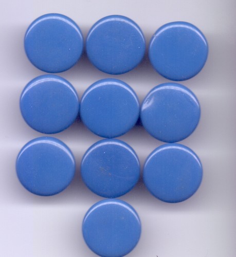 Vintage glass buttons - 10,