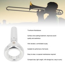 Trombone Mouthpiece Silver