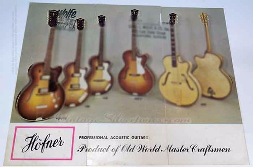 Hofner electric guitar catalog