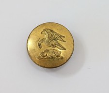 Antique Vintage Brass Livery Button Gilt  Eagle Hare Rabbit Bird 27mm Firmin