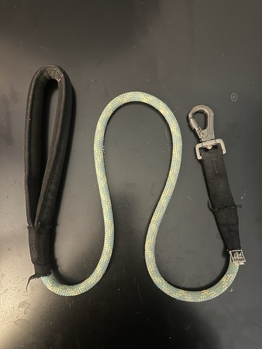 Peaks green rope dog lead - 3,