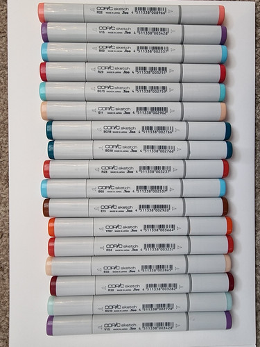Set copic sketch markers - 17,