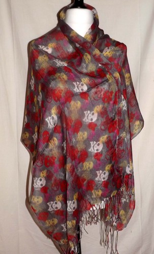 Beautiful grey scarf with