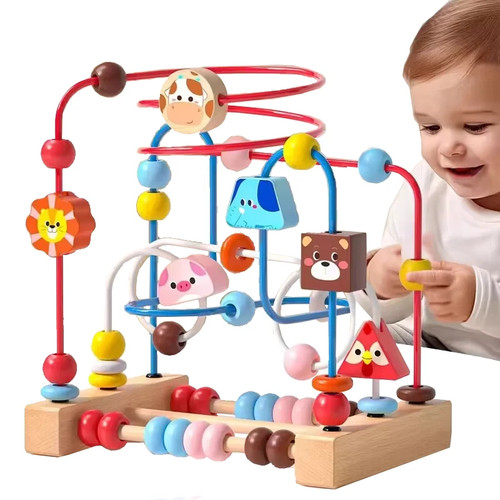 Wooden montessori baby toy - baby,