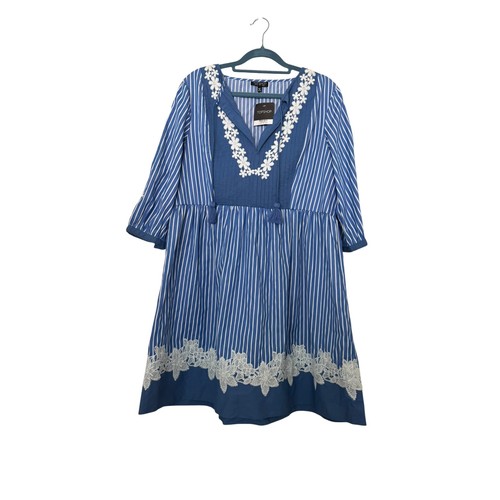 Topshop blue white - topshop, striped
