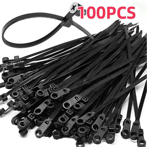 100pcs nylon cable ties screw - nylon,