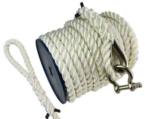 16mm white polyester anchor - white,