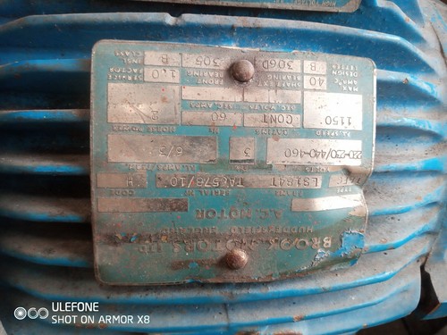 Brooke 2hp three phase motor