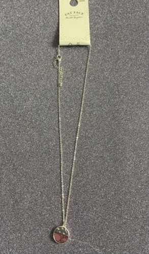 Fat face half colour necklace - face,