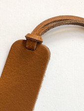 Leather bookmark Tan leather with matching tassel