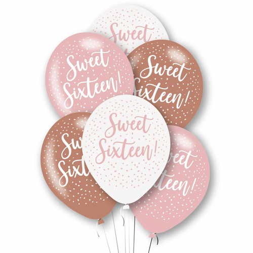 Age party balloons rose - 16,