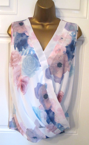 Ladies sleeveless chiffon top