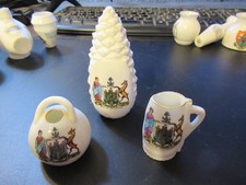 3 WH Goss crested china Arms