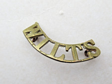 Wiltshire Regiment Brass Shoulder Title