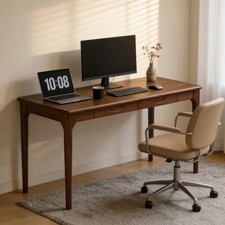 47" Real Solid Wood Desk with
