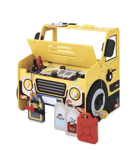 Wooden mechanic car - wooden, kids
