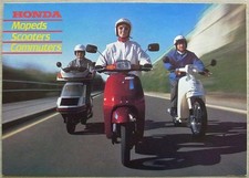 HONDA Mopeds Scooters Commuters Sales Leaflet Brochure 1985  Ref PB85002A